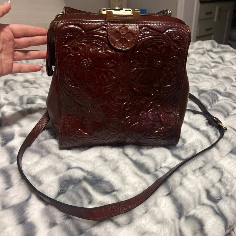 Patricia Nash Floral Backpack/Crossbody Bag